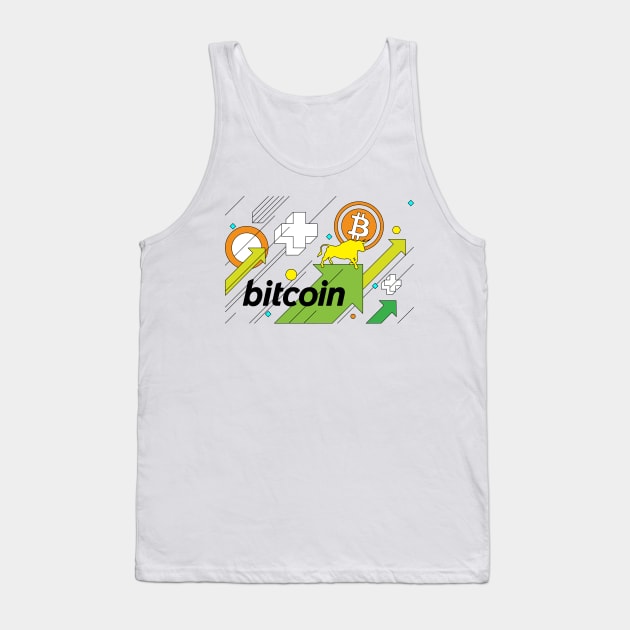 Bullish trend of Bitcoin Tank Top by Akman